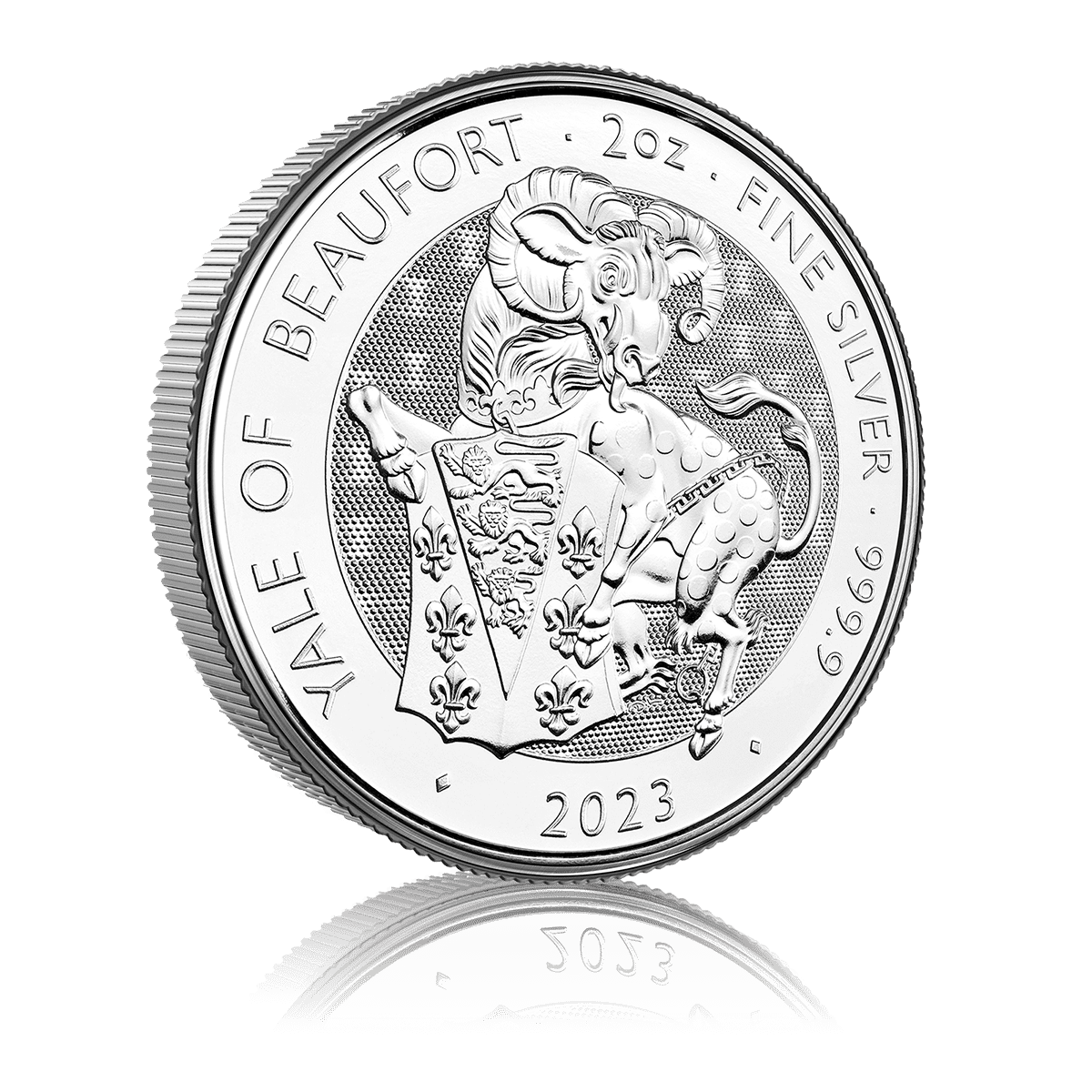 2 Ounce Silver Tudor Beast Yale of Beaufort (2023) 4
